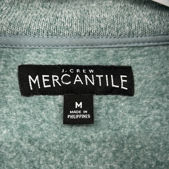 J. Crew Mercantile Half-Zip‎ Sweater Fleece Men's Medium J8349 - Picture 5 of 7